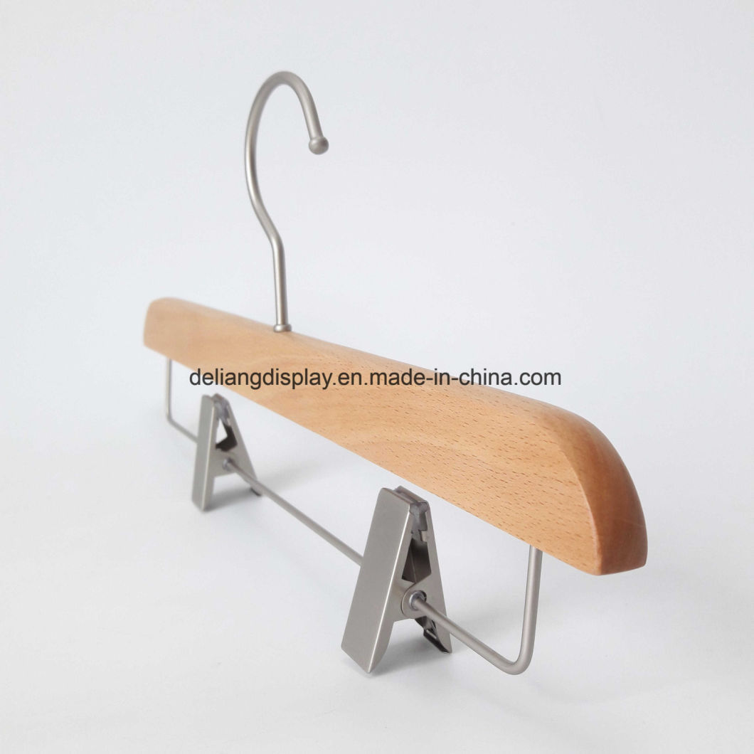 Wholesale Luxury/Tower/Tourser/Pants/Clip Wooden Hanger for Adult