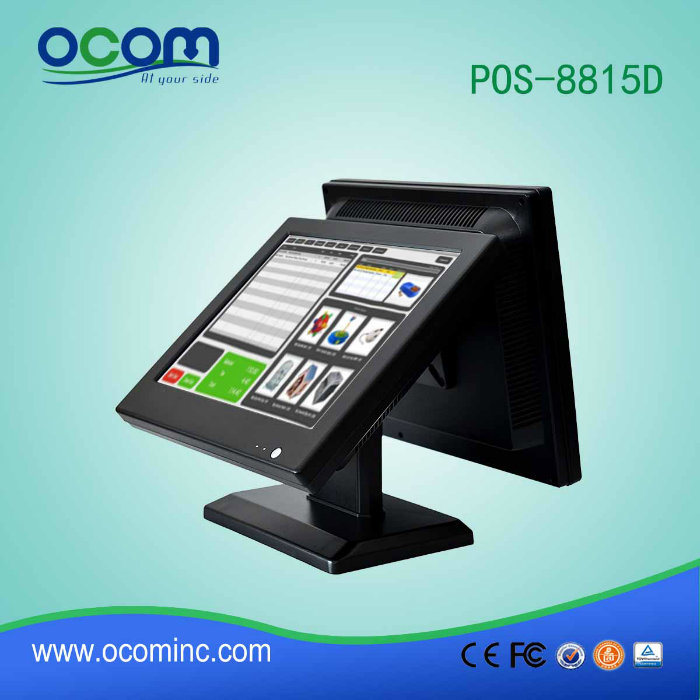 Dual Screen Electronic Cash Register for POS Terminal All in One PC