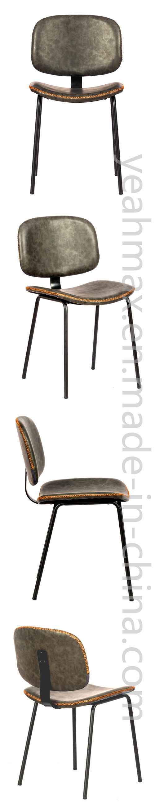 Modern Bar Furniture with PU Upholstered and Metal Frame