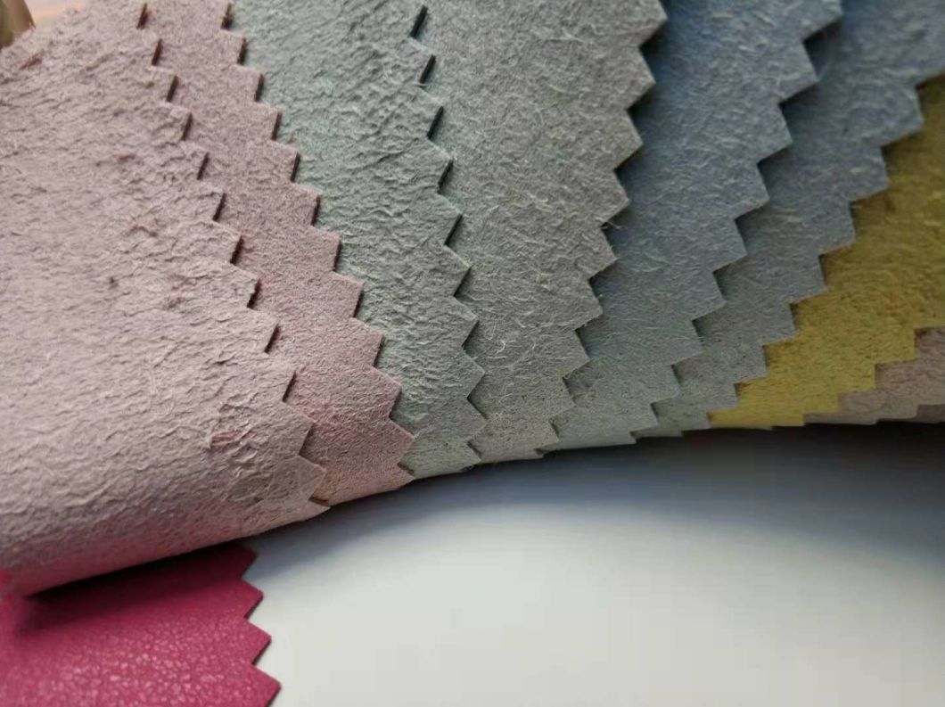 0.6 mm Microfiber Smooth Synthetic PU Leather Fabric for Shoes, Bags (HT83)