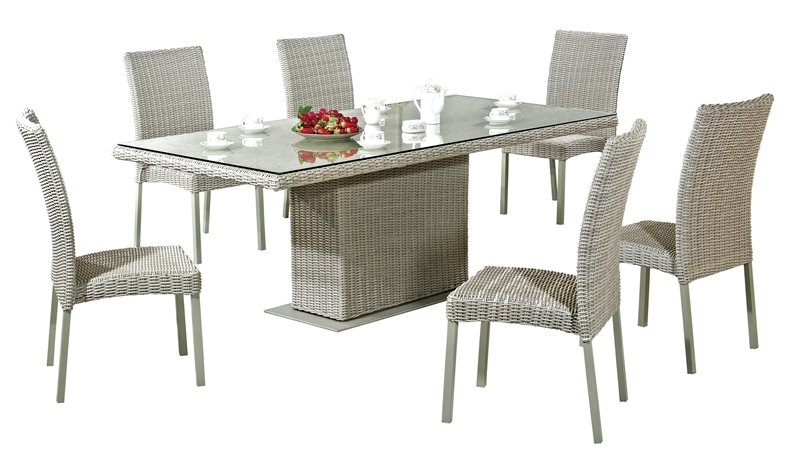 Home Furniture Dining Table Dining Chair Garden/Resin Wicker Furniture Outdoor Table and Chair