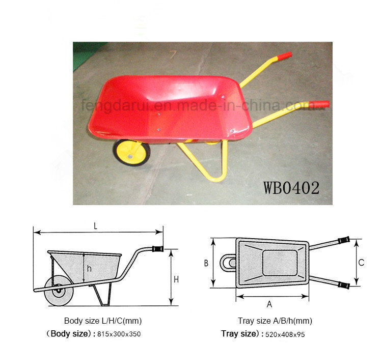 High Quality China Lightweight Tray Wheel Barrow Wb0402