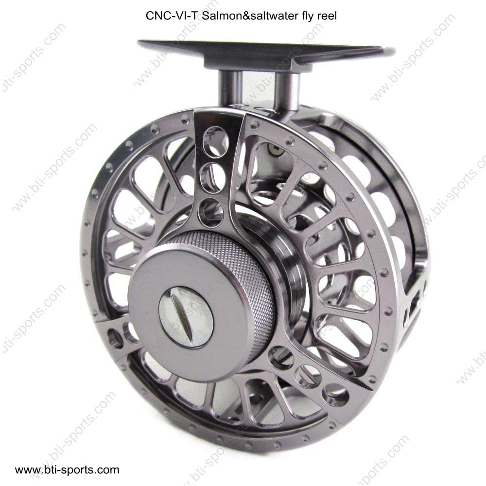 Customized Reel Service CNC Machine Cut Aluminum Freshwater, Salmon and Saltwater Fly Reel 02A-CNC-VI