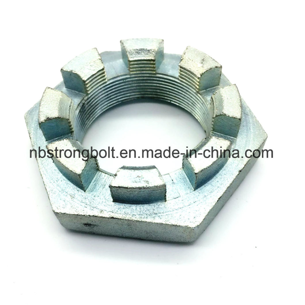 DIN937 Hex Slotted Nuts Zp