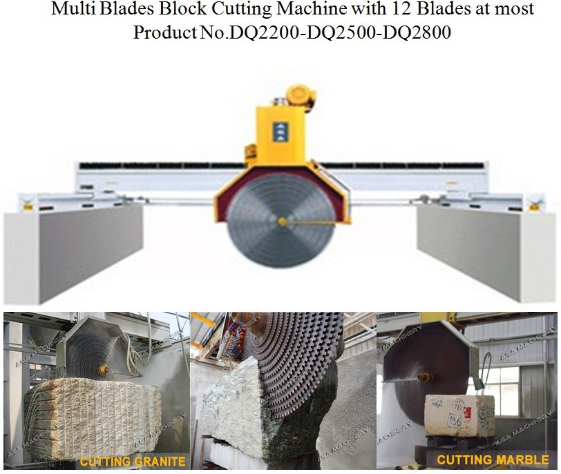 Automatic Marble Granite Multi Blades Stone Block Cutting Machine (DQ2200/DQ3500/DQ2800)