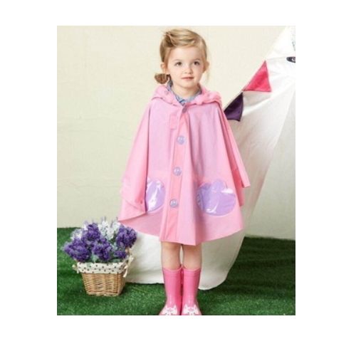 Latest New Design Fashion Kid PVC Rain Coat