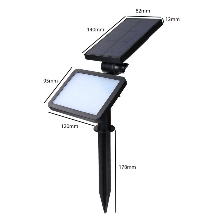 Outdoor LED Garden Wall Light Solar Spotlight