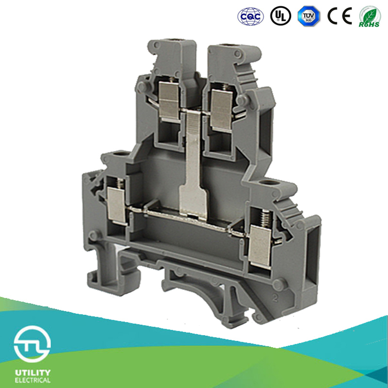 Two Layers Dinrail Terminal Blocks Screw Type From UTL