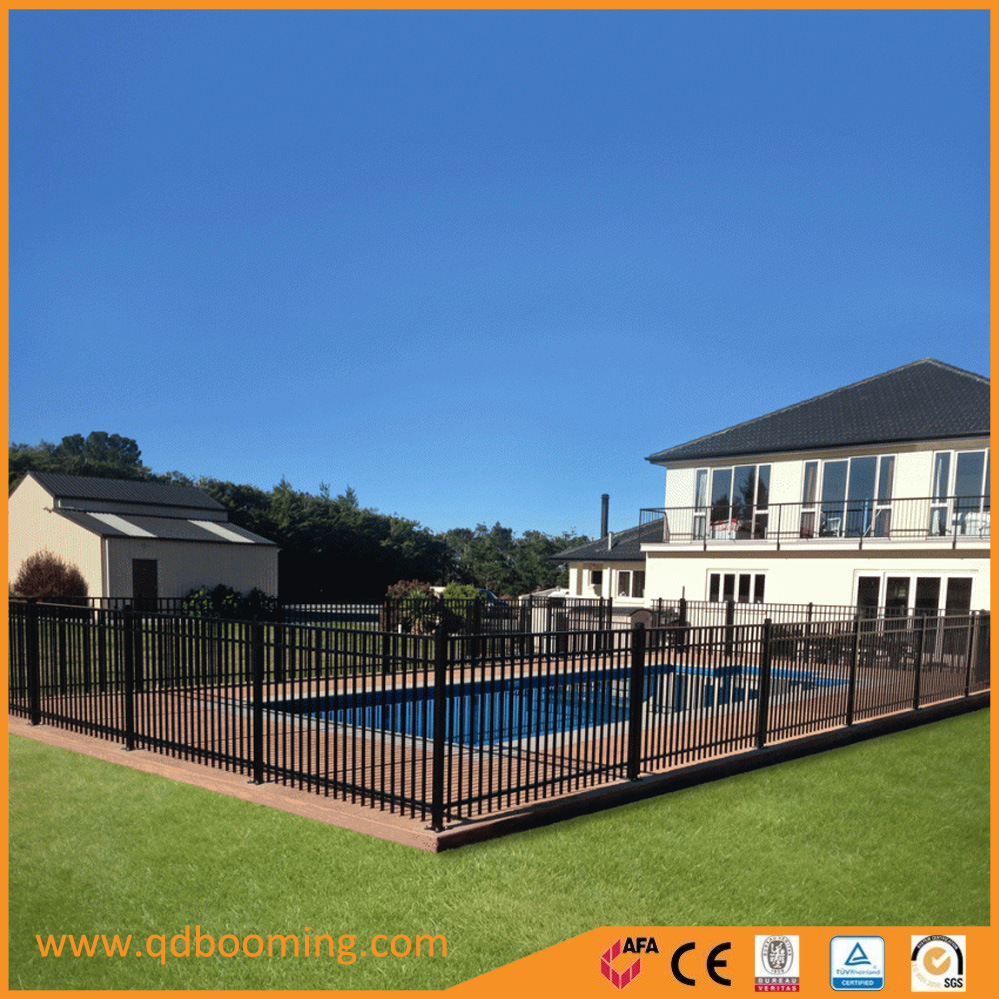 Good Powder Coated Flat Top Aluminum Safety Pool Fence/Removable Temporary Pool Fence Panels