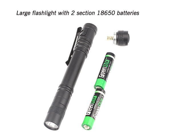 Aluminum LED Mini Pen Holder Portable Gift Flashlight
