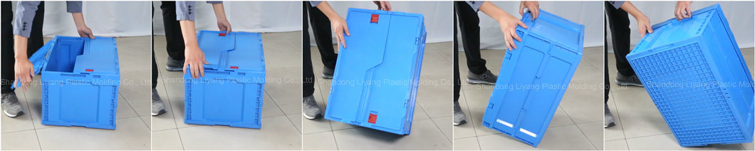 Wholesale Plastic Foldable Turnover Box Collapsible Storage Box Folding Container