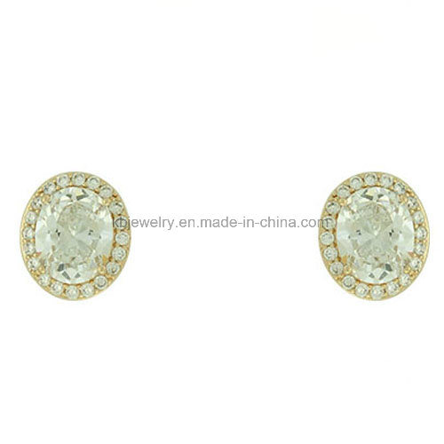 Fashion Daily Wear Oval Shaped Earrings Stud (KE3166)