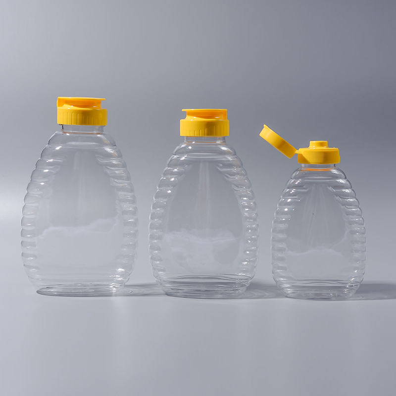 250g/450g/500g/680g Plastic Bee Honey Bottles Jam Bottles Ketchup Bottle (EF-H02)