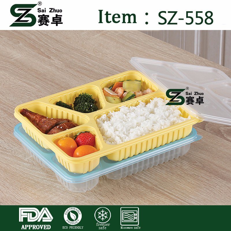 Disposable Food Container & High Quality PP Food Container & Microwave Food Box with Lid