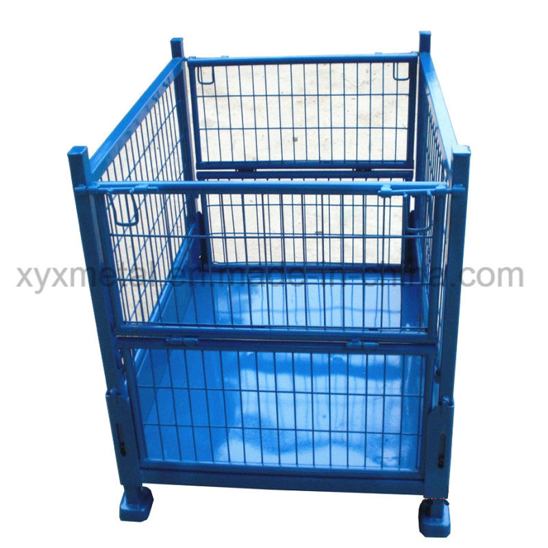 Exported Collapsible Pallet Stillage Wire Mesh Cage Made in China