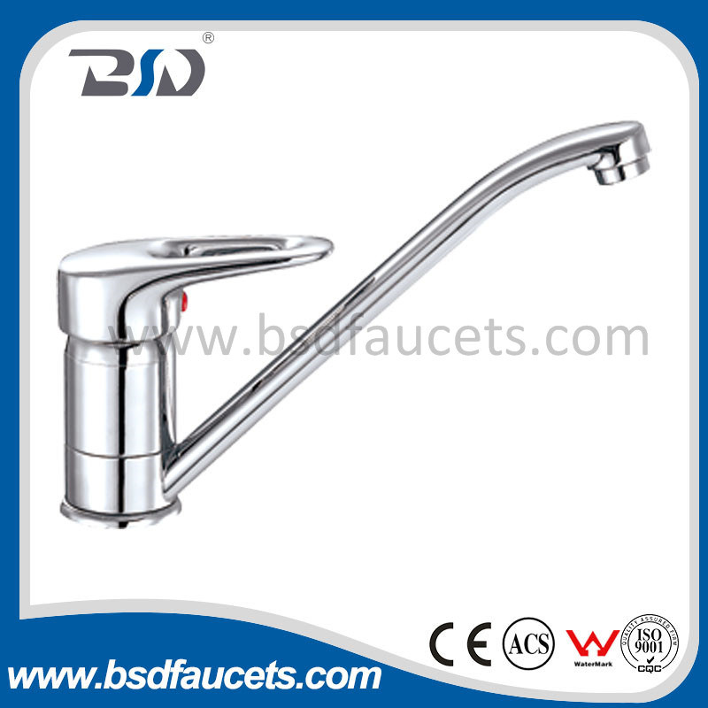 Brass Economic Single Lever Chrome Sink Mixer