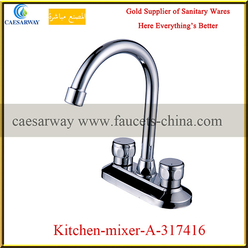 Sanitary Ware Double Handle Kitchen Faucet