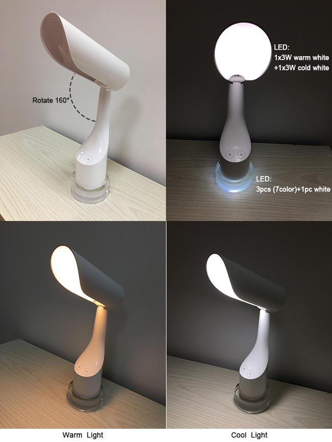 Folding LED Desk Lamp with Night Lights