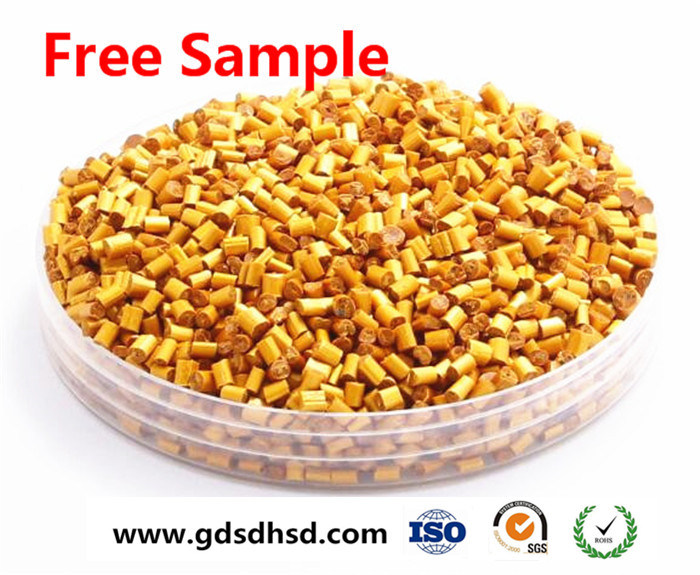 Recycled Plastic Pellets HDPE/LDPE/LLDPE Yellow Color Masterbatch