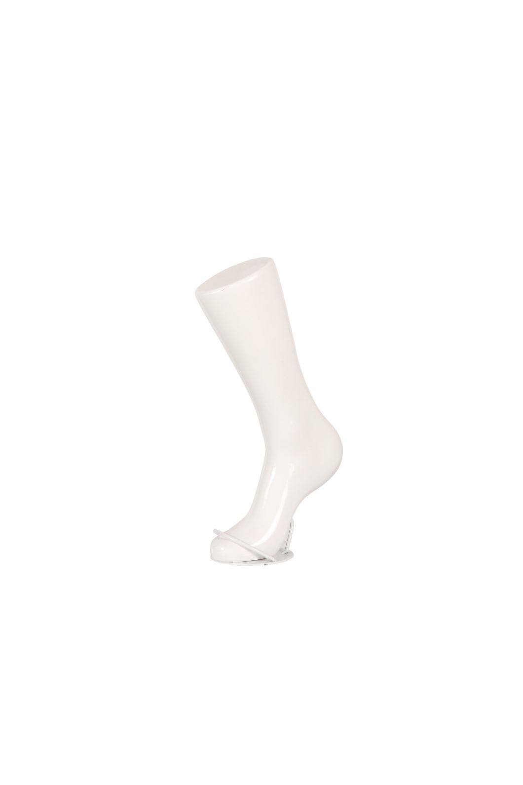 Bright White Male Foot Display Mannequin