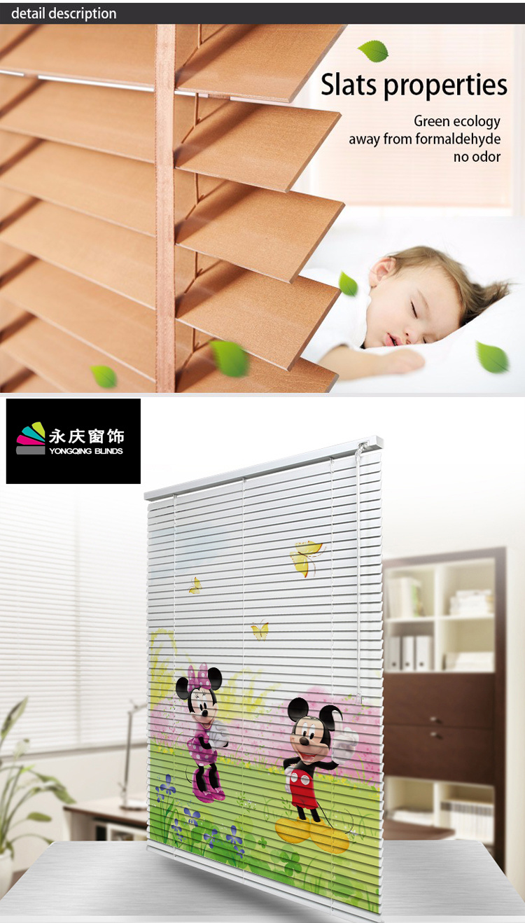 Cartoon Blinds for Baby/Child Living Room