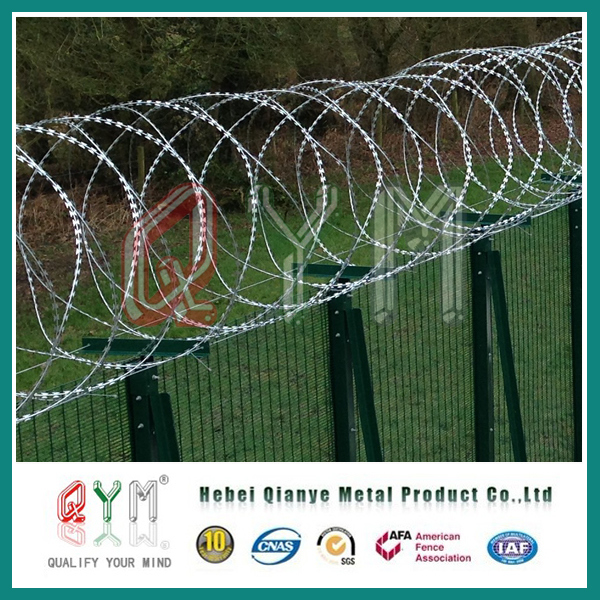 PVC Coated Concertina Razor Barbed Wire/ Galvanized Razor Concertina Wire