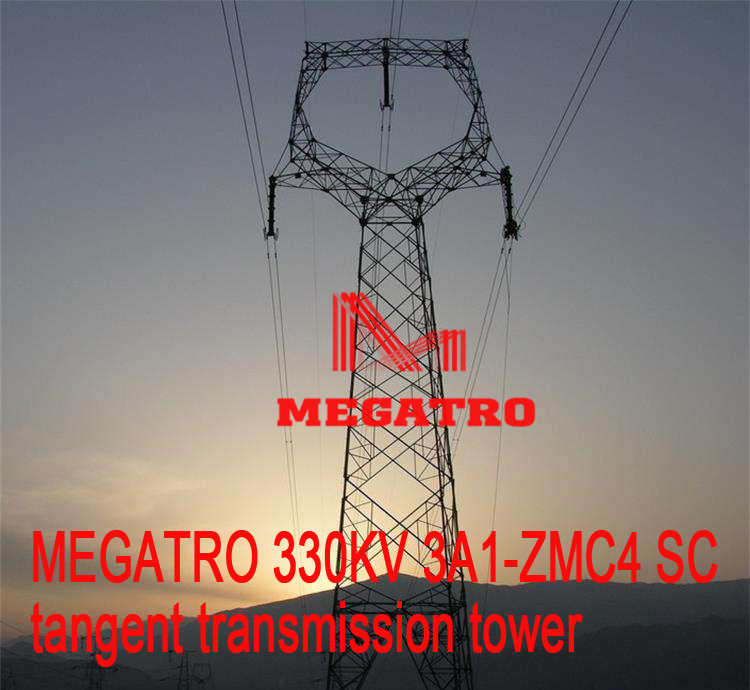 Megatro 330kv 3A1-Zmc4 Sc Tangent Transmission Tower