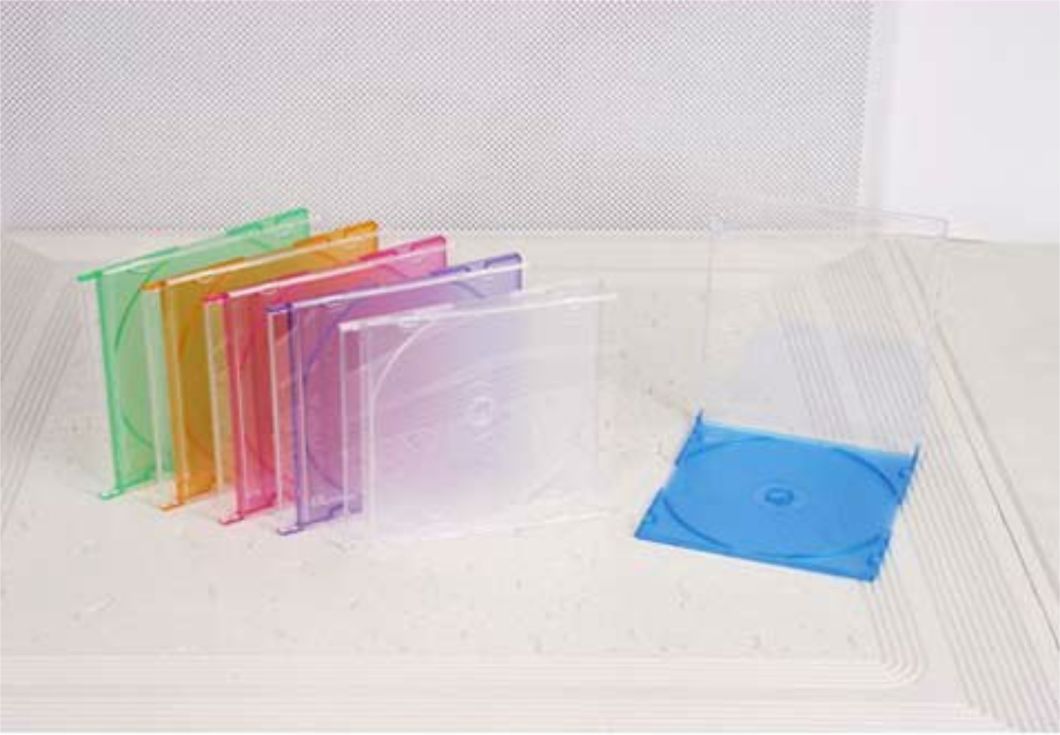 CD Case CD Box CD Cover 5.2mm Silm Square with Colour Tray Good Quality Cheaper Price