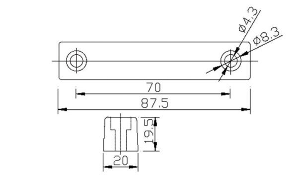 E-5Continents heavy duty magnetic door contacts 5C-58B