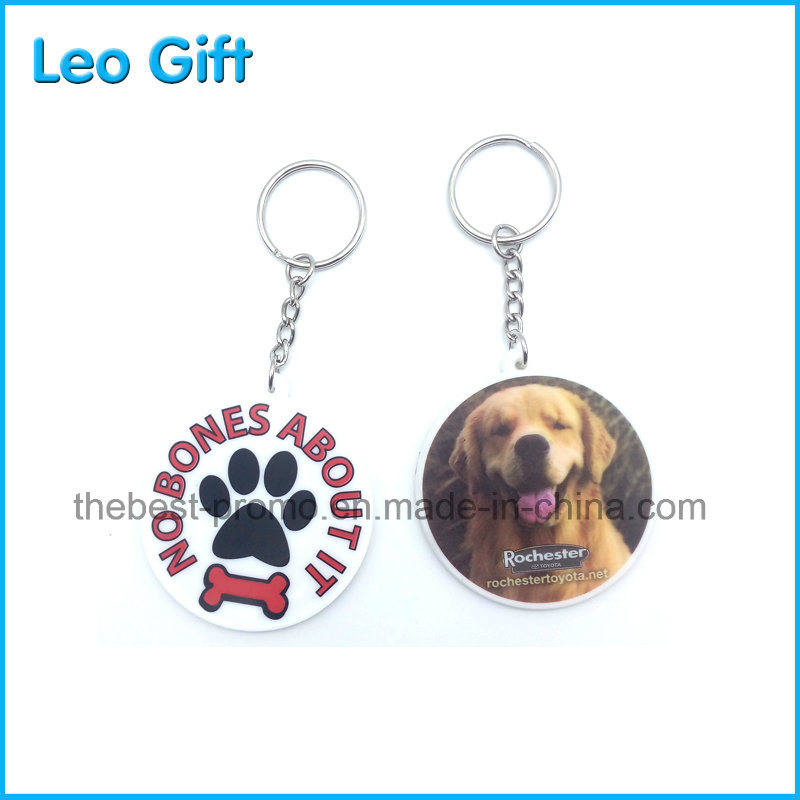 Low Cost Soft PVC Rubber Keychain Silk Screen Printing