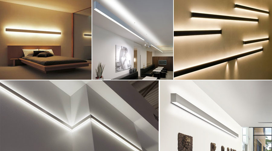 Suspended Dimmable up & Down LED Linear Light with X Connector