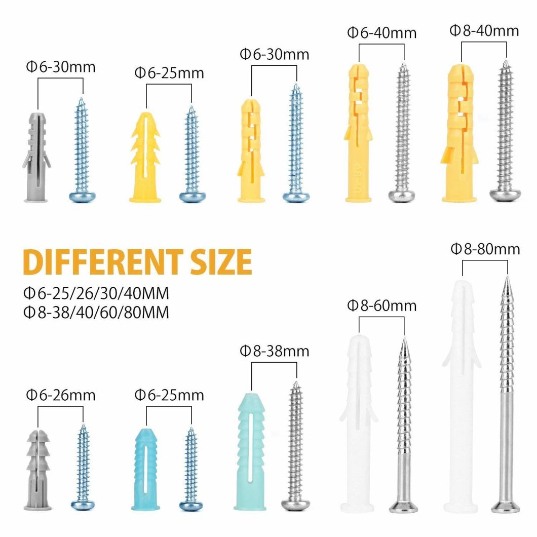 Frame Fixings Expansion Tube Drilling Drywall Anchors Nails Plug Bolt