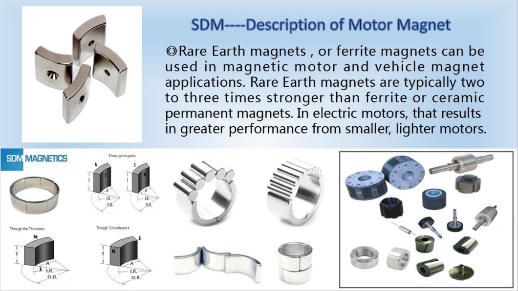 Pct/Hast Tested Permanent Neodymium Motor Magnet