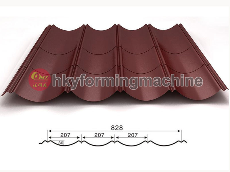 Glazed Roof Tile Roll Machine Made in China