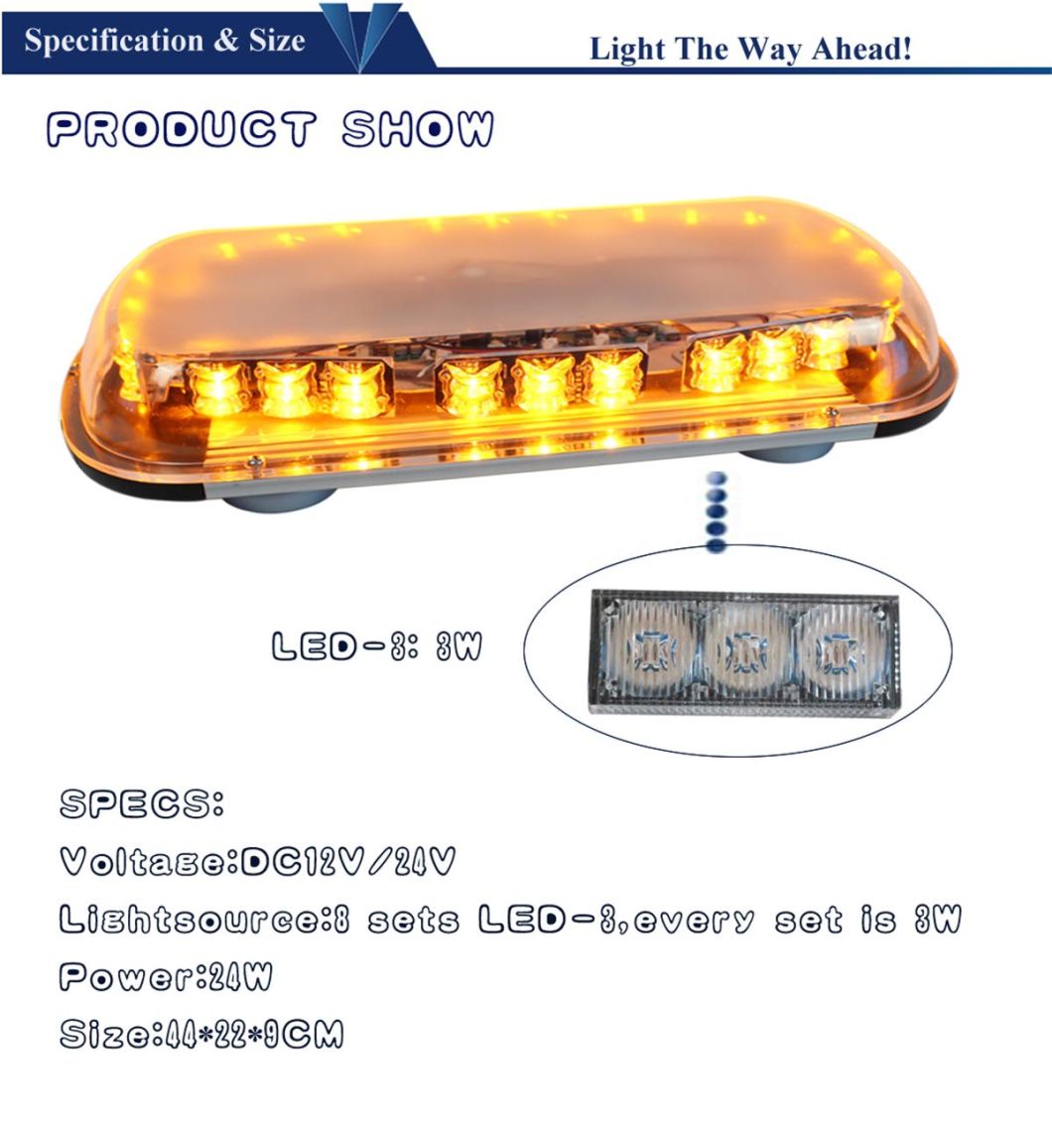 Amber LED Mini Light Bar (Ltd-3D601L5)
