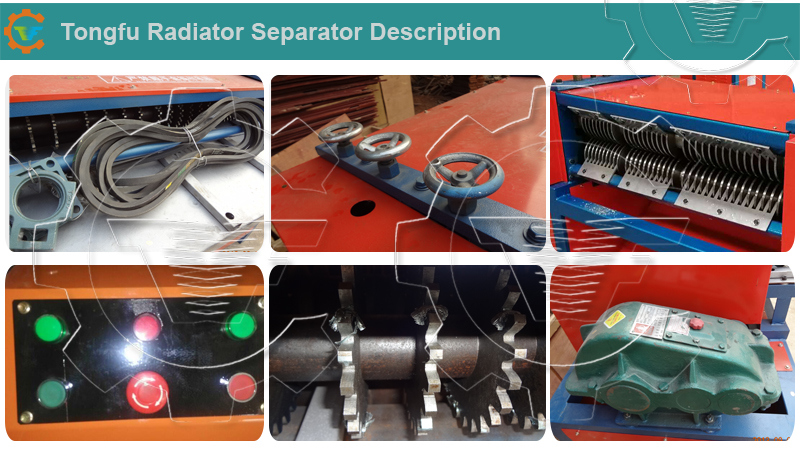 Single and Double Layer Scrap Radiator Recycling Machine