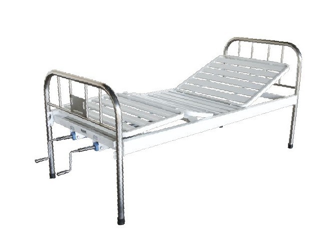 Medical Room Bed Hospital Furniture Flat Stainless Steel Bed Head Hospital Bed