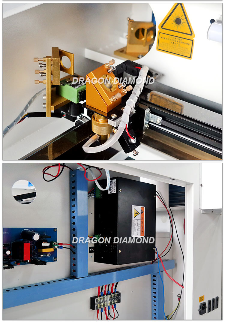 Hobby Small Wood Acrylic CO2 Laser Cutting Engraving Machine 400*600mm