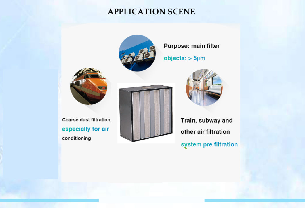 High Quality V Type Air Purifier FilterÂ  Home Air Filter