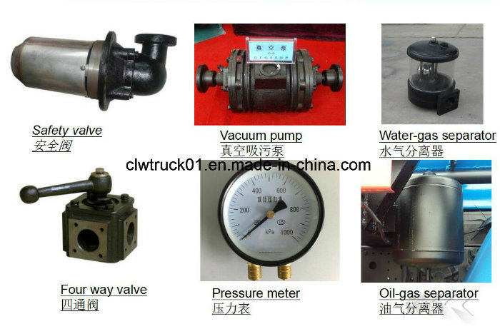 Dongfeng 3000liters Vacuum Truck 3cbm Sewage Suction Truck with Pressure Tank