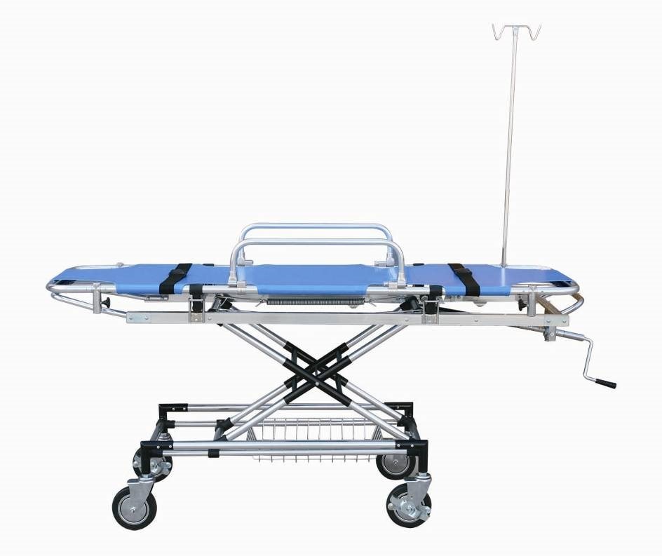 Luxurious Adjustable Emergency Bed Emergency Stretcher Trolley Slv-2t2