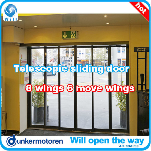 6 Wings Automatic Door Dunkermotor 6 Movable Wings Telescopic Door