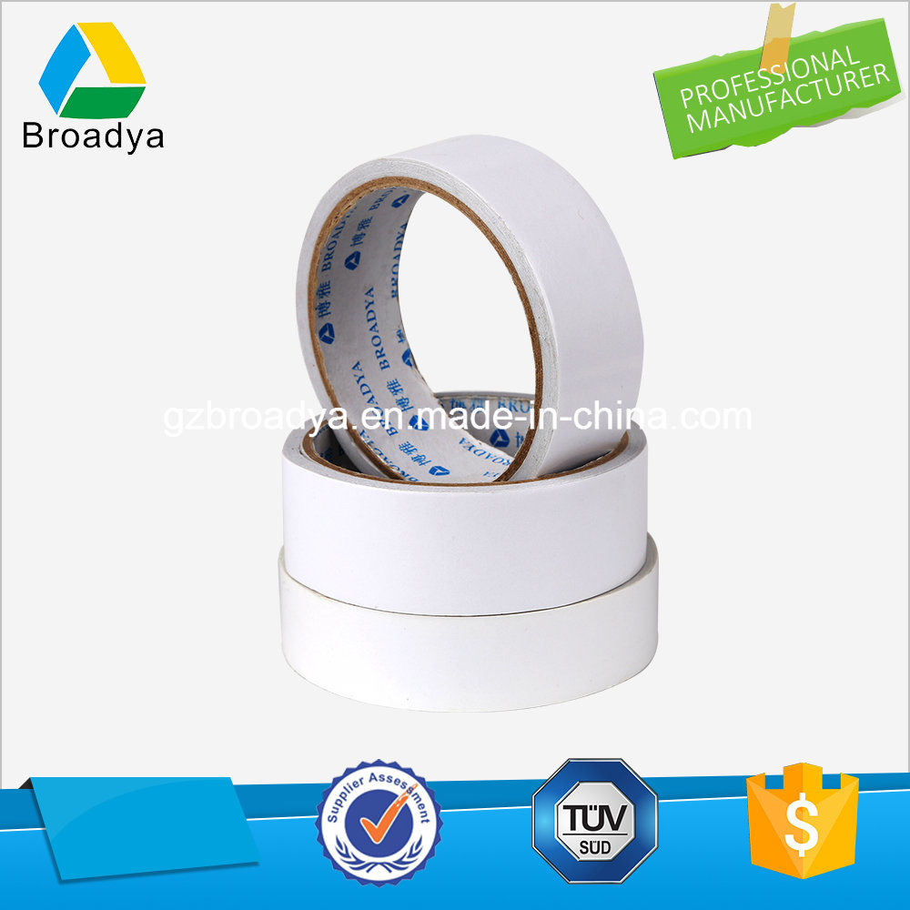 White Paper Double Sided Pet Polyester Solvent Adhesive Tape (80mic/DPS08)
