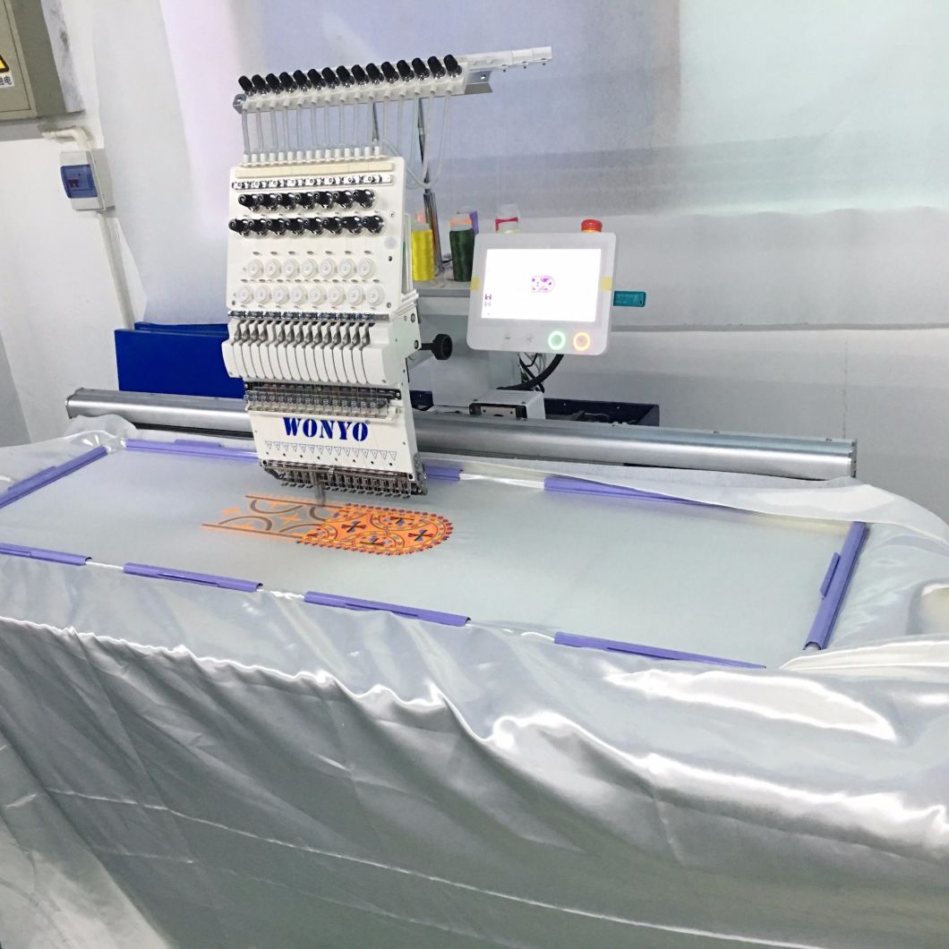 Single Head Computerized Embroidery Machine with 360*1200mm Working Area