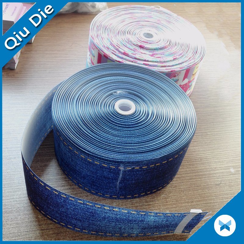 Wholesale Personalized Ribbon Stretch Printed Cartoon Grosgrain Ribbon