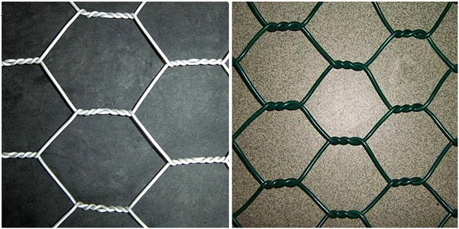 0.8mm Wire 25mm Mesh PVC Coated Hexagonal Wire Mesh