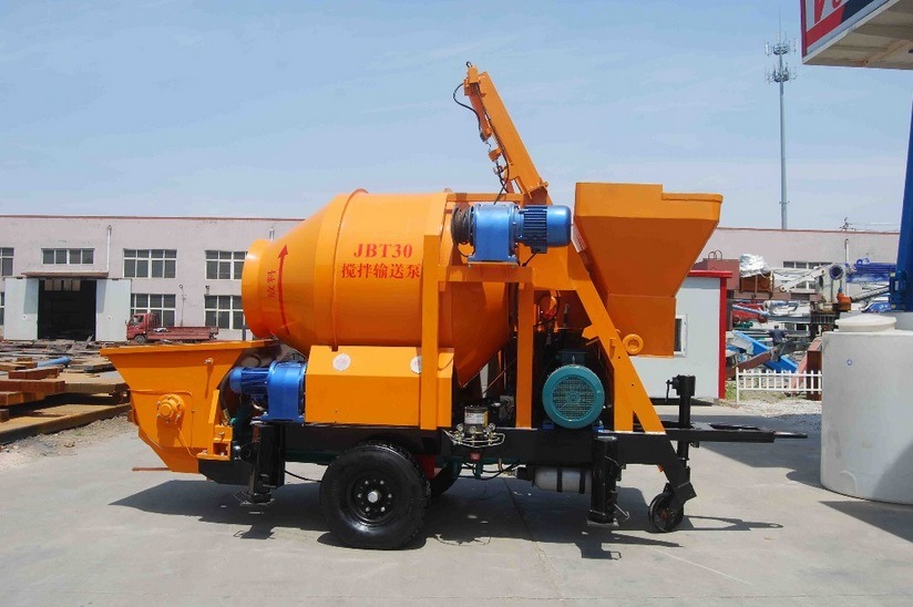 Mini Portable Cement Mortar Self-Loading Concrete Mixer Machine Construction Equipment with Pump