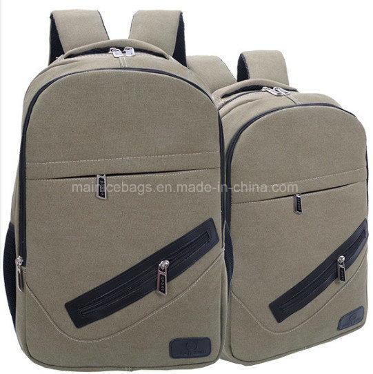 Three Colors Rucksack Canvas Pack Leisure Bag Hiking Backpack