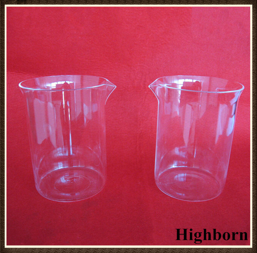 Clear Borosilicate Low Form Glass Beaker with Spout