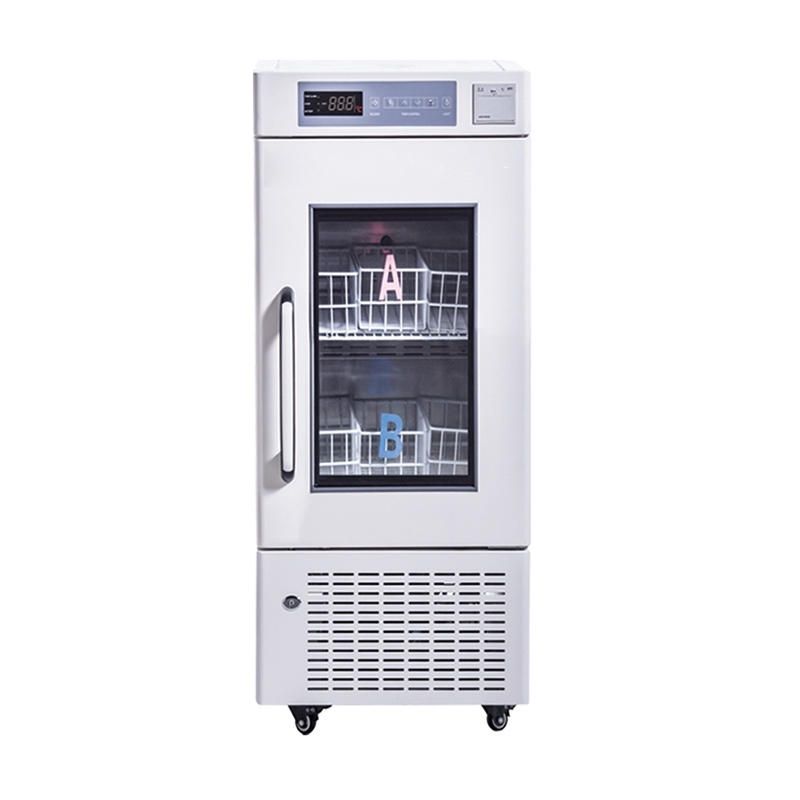 High Quality Double Door Blood Bank Refrigerator